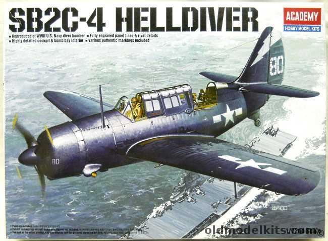 Academy 1/72 Curtiss SB2C-4 Helldiver - (SB2C4), 12406 plastic model kit
